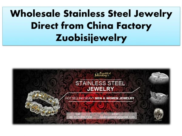 Wholesale Stainless Steel Jewelry Direct from China Factory Zuobisijewelry