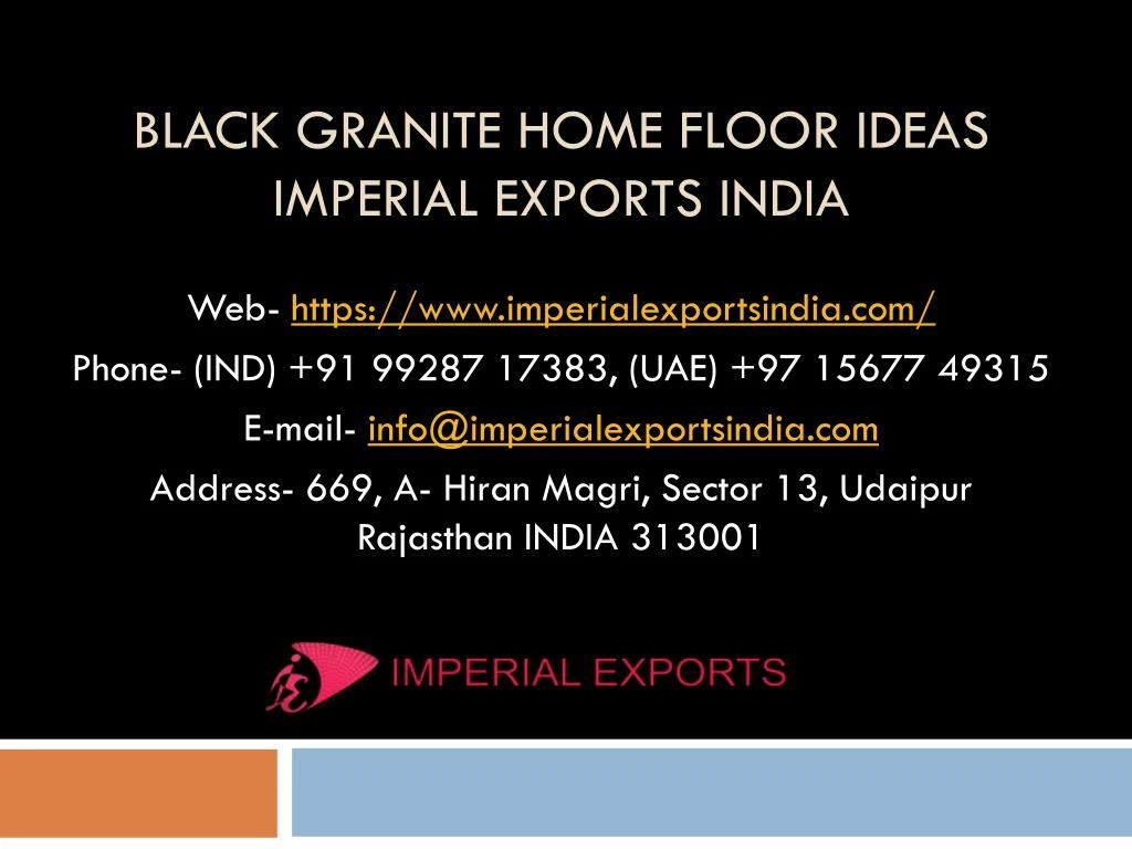 black granite home floor ideas imperial exports india