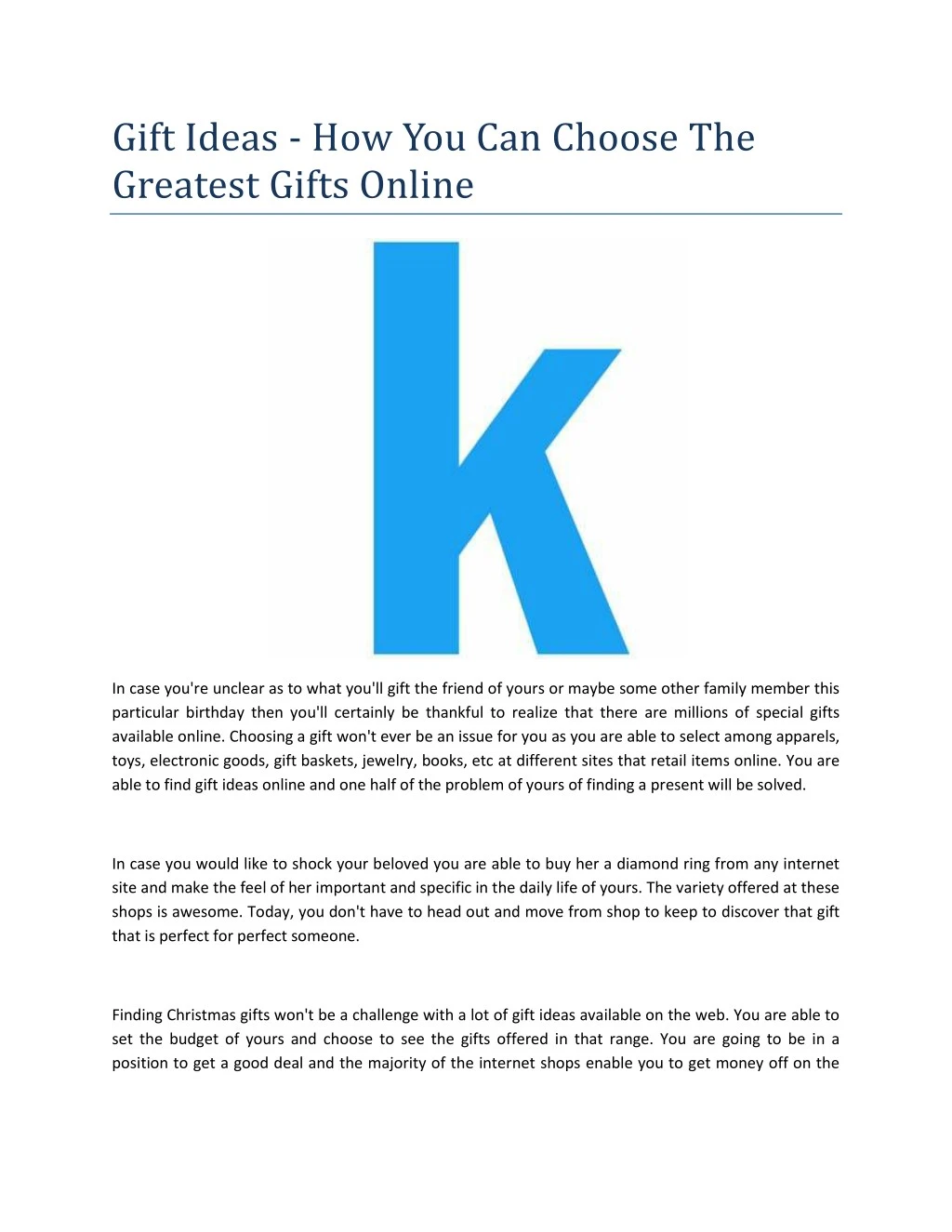 gift ideas how you can choose the greatest gifts