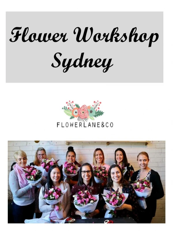 Flower Workshop Sydney