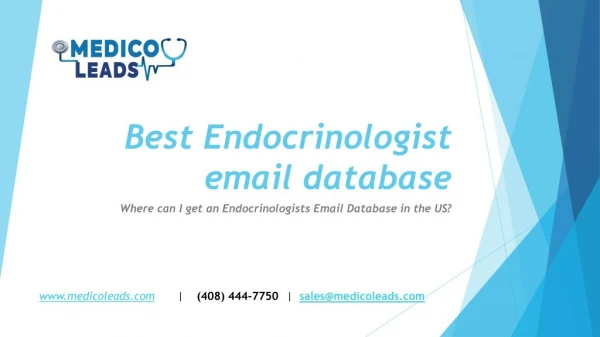 Endocrinologists Database | Endocrinologist Email List | Mailing