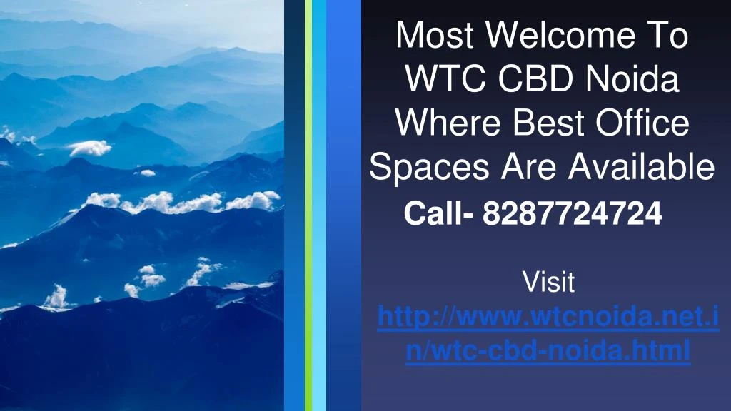 most welcome to wtc cbd noida where best office spaces are available