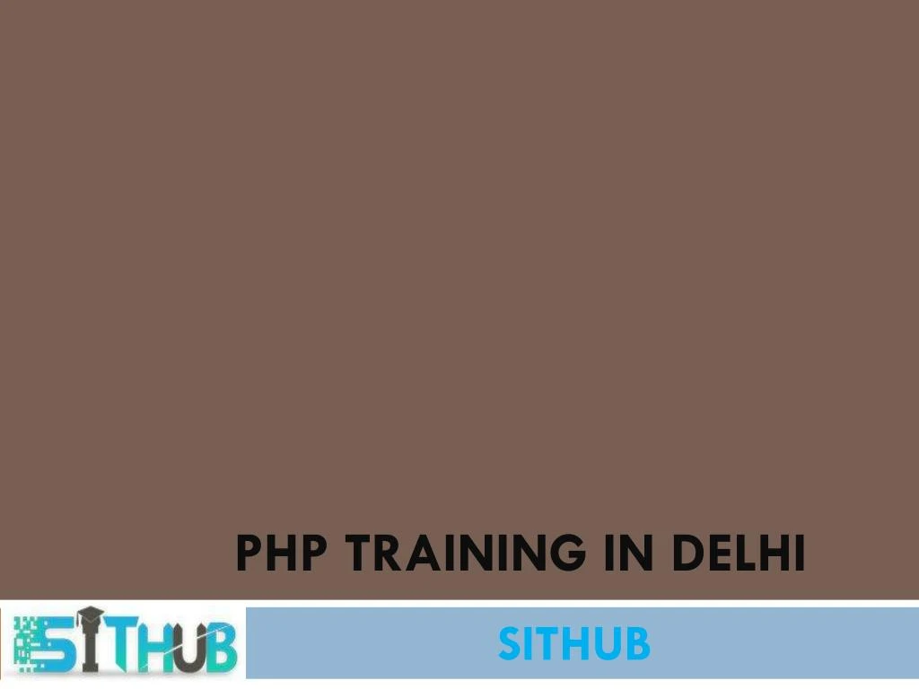 php training in delhi