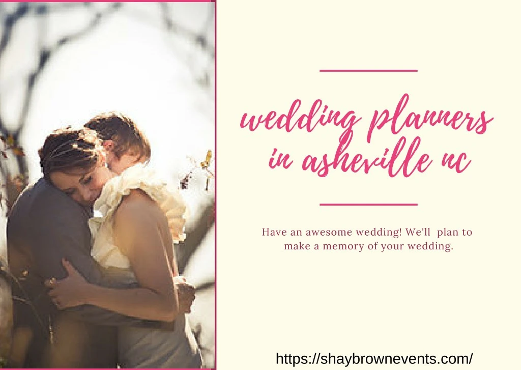 wedding planners in asheville nc