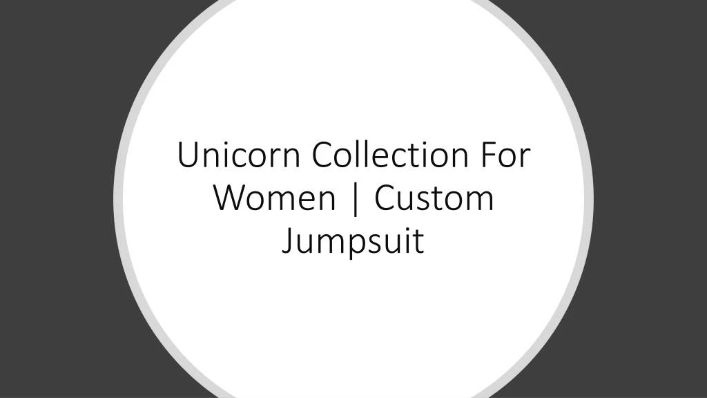 unicorn collection for women custom jumpsuit