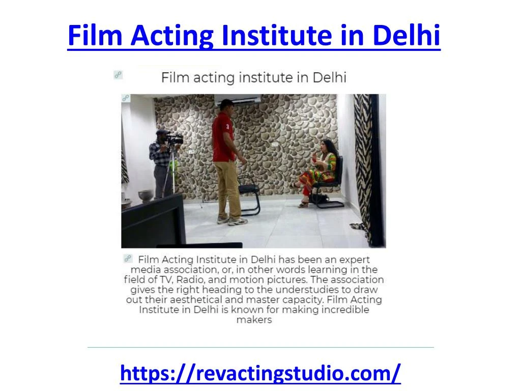 film acting institute in delhi