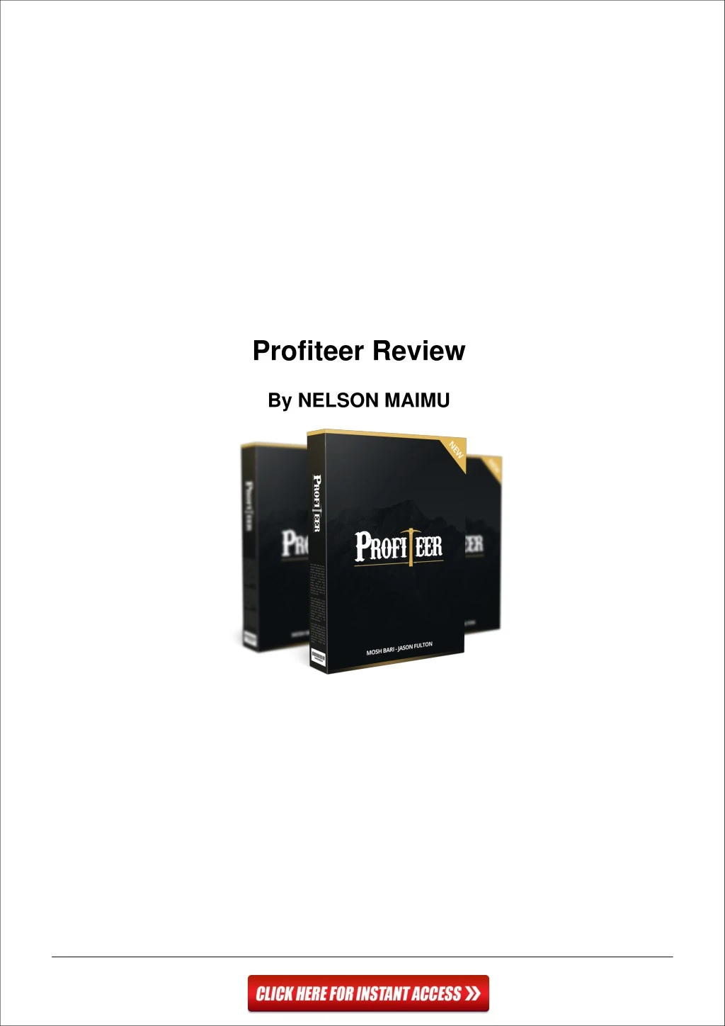 profiteer review