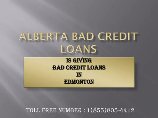 Keep & enjoy your ride plus get a Bad Credit Loans Edmonton