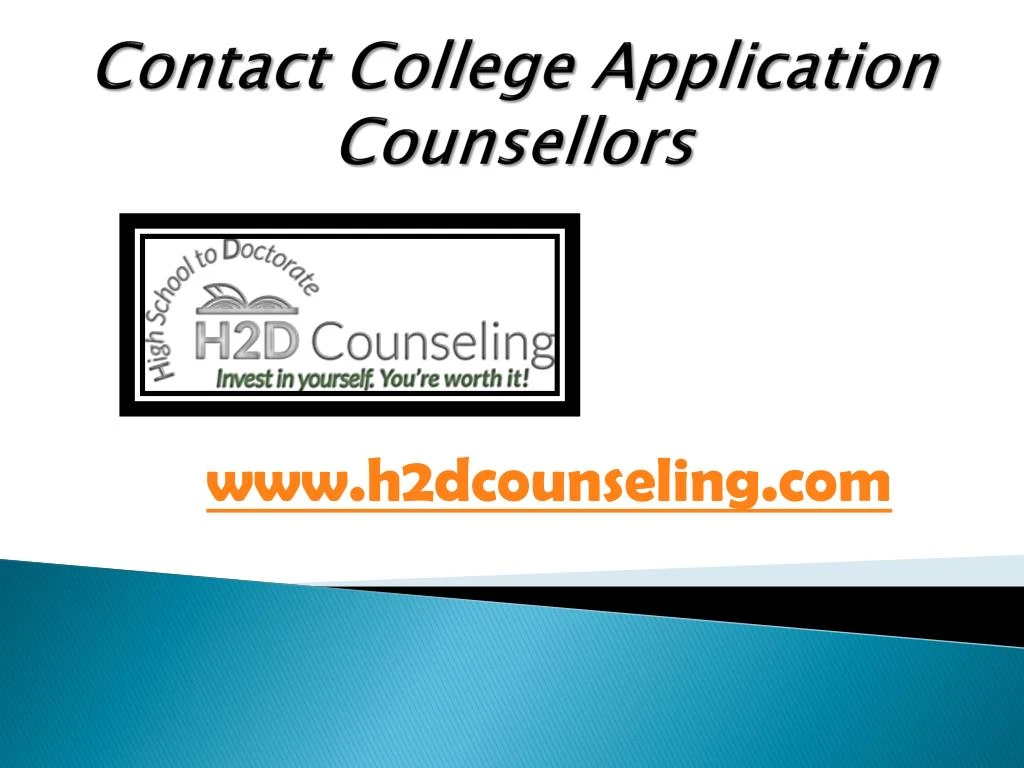 contact college application counsellors