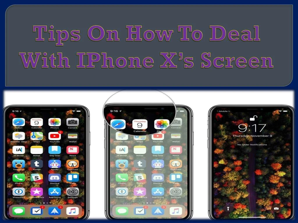 tips o n how to deal with iphone x s screen