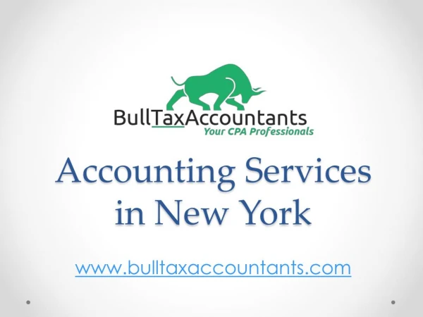 Accounting Services in New York- bulltaxaccountants.com