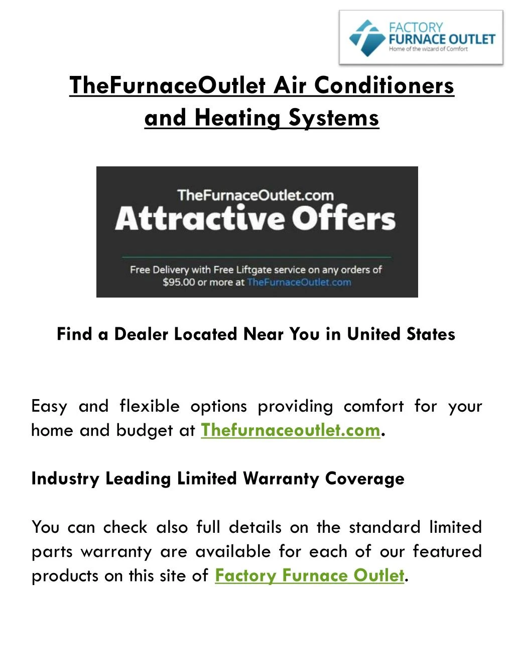 thefurnaceoutlet air conditioners and heating