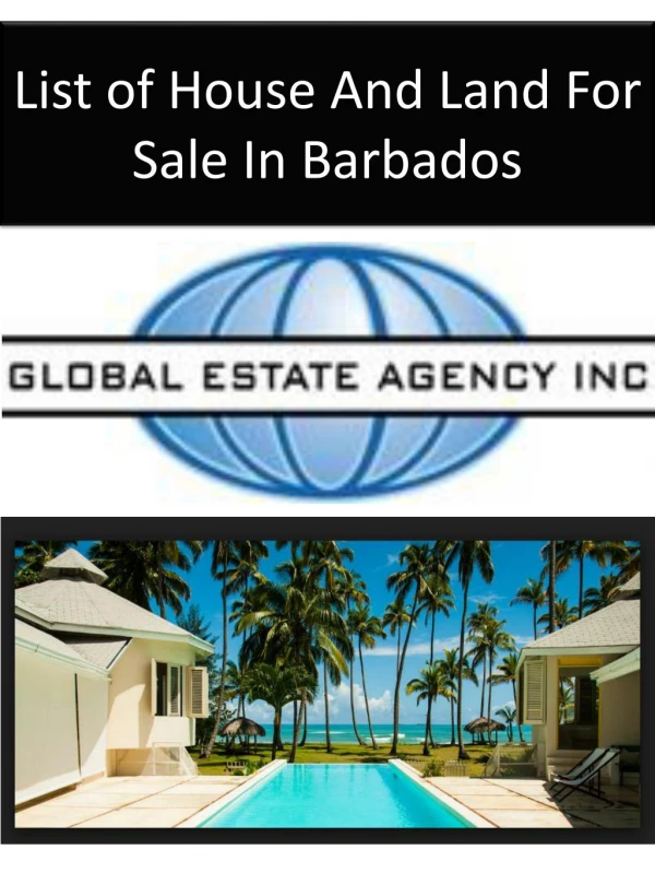 List of House And Land For Sale In Barbados
