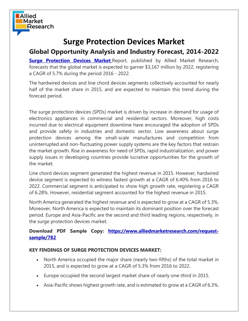 surge protection devices market global