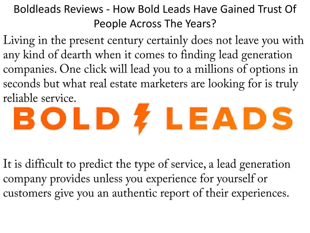 boldleads reviews how bold leads have gained