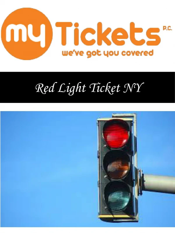 Red Light Ticket NY