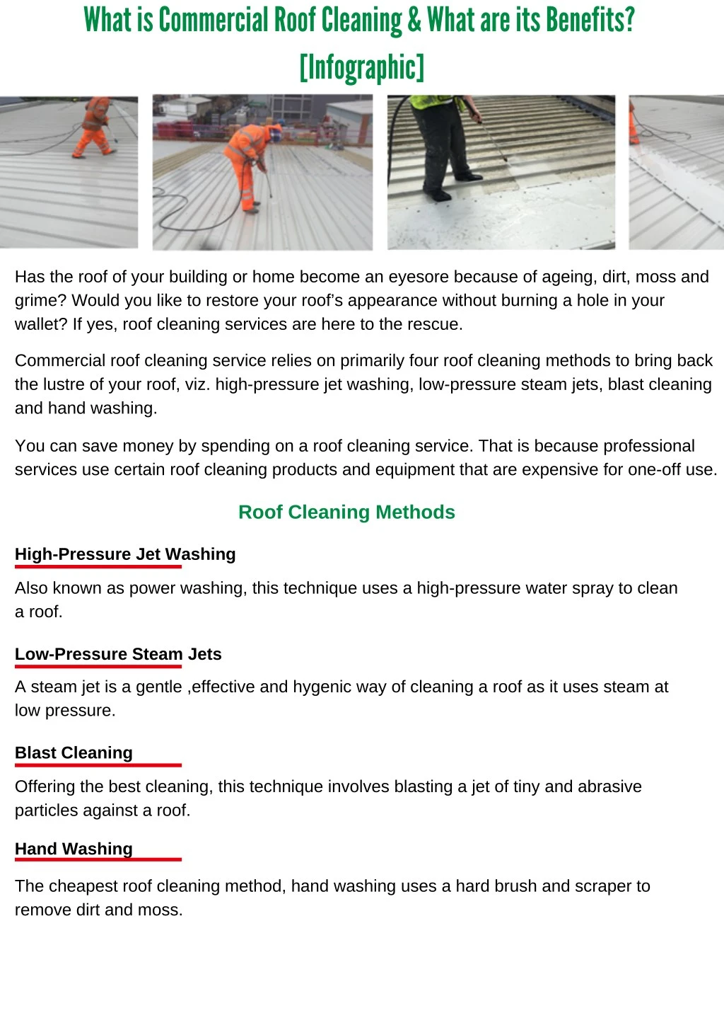 what is commercial roof cleaning what