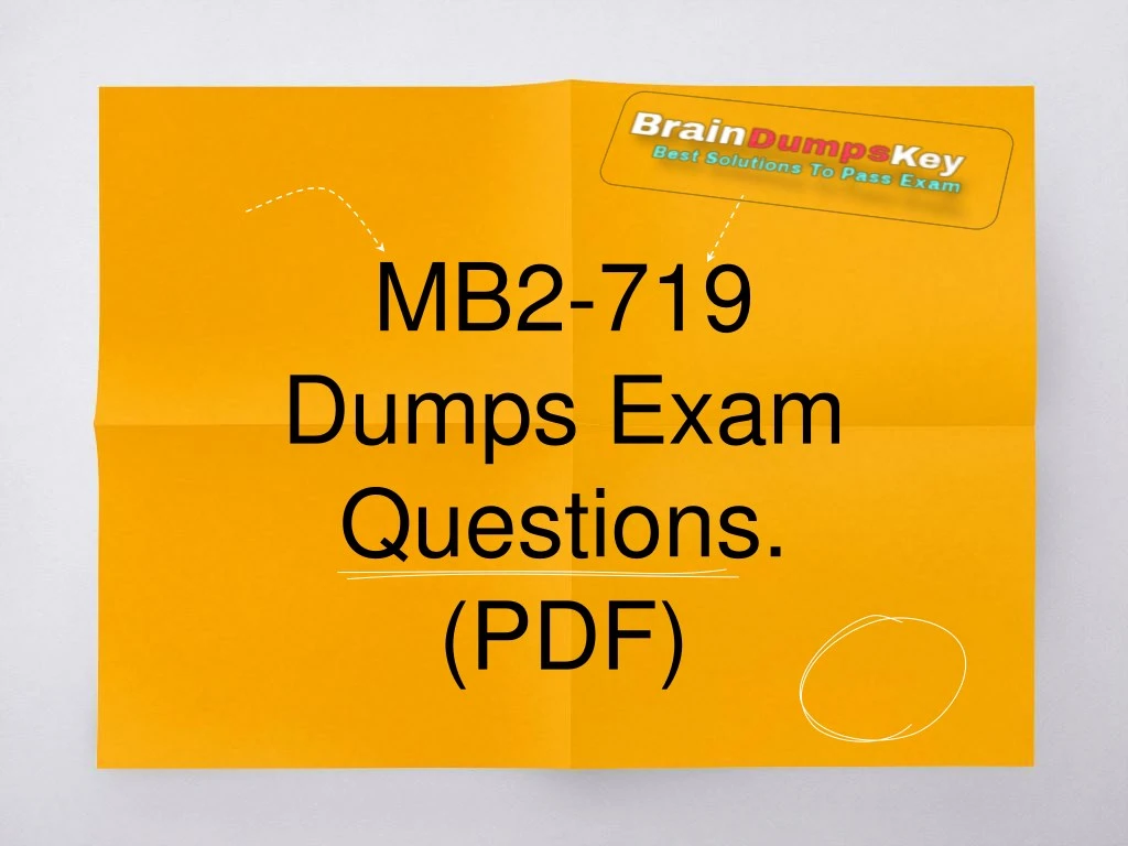 mb2 719 dumps exam questions pdf