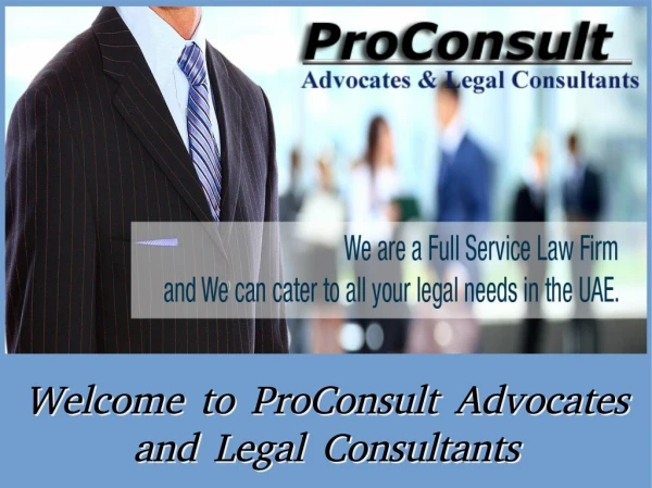 Find Best Real Estate Lawyer in Dubai from ProConsult