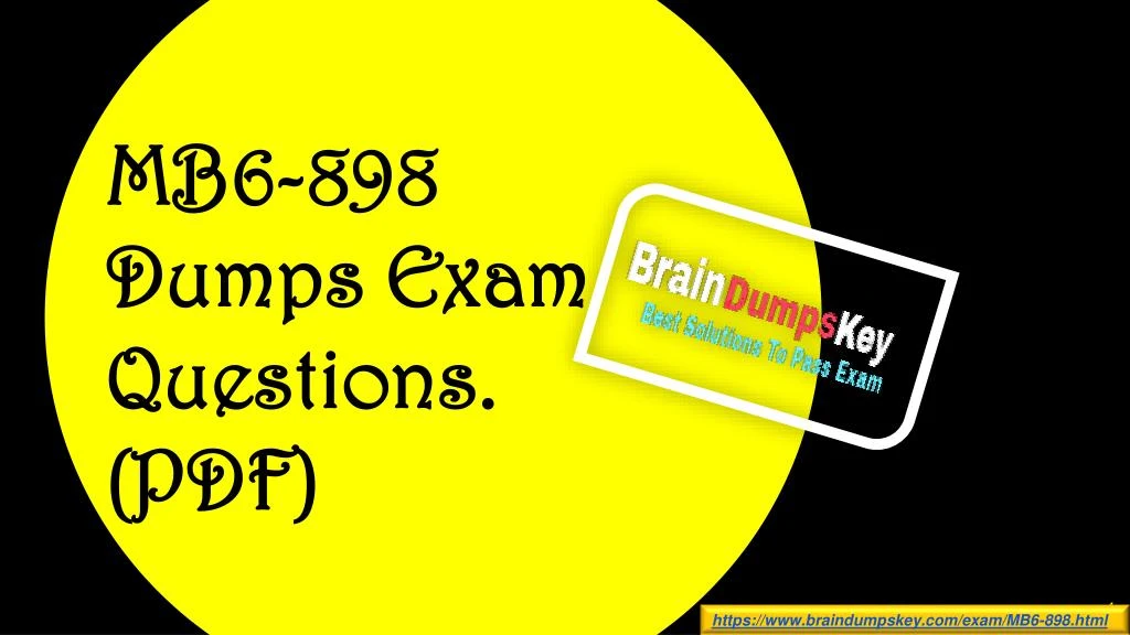 mb6 898 dumps exam questions pdf