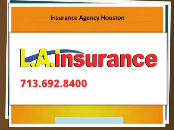 Insurance Agency Houston