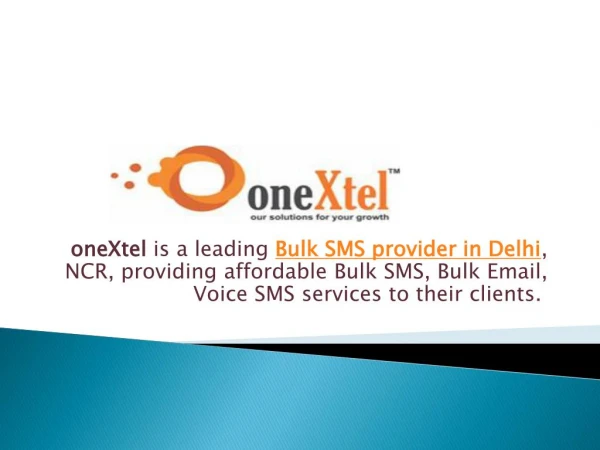 Bulk sms service provider in india - Take a free demo