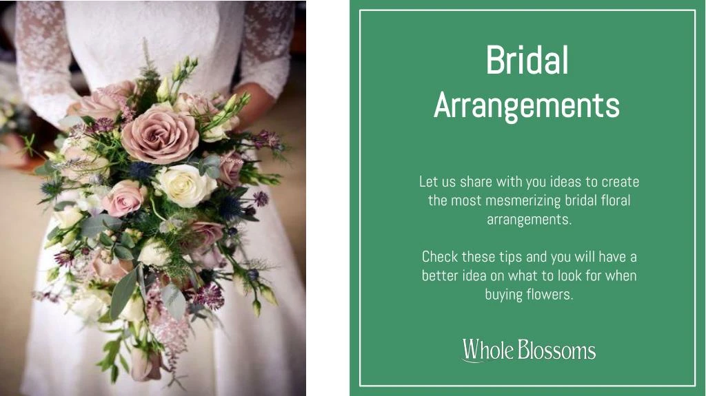 bridal arrangements