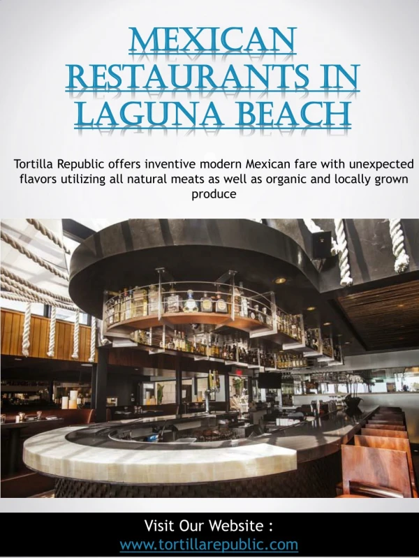 Mexican Restaurants In Laguna Beach