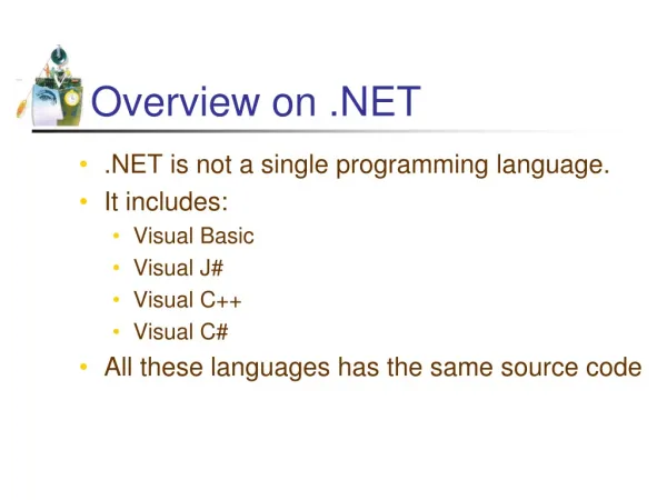 Overview on .NET