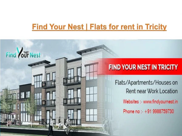Flats for Rent in Tricity | Find your Nest