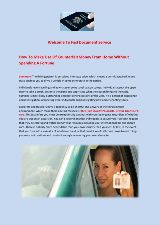 Uk passports and id cards for sale - slide 1