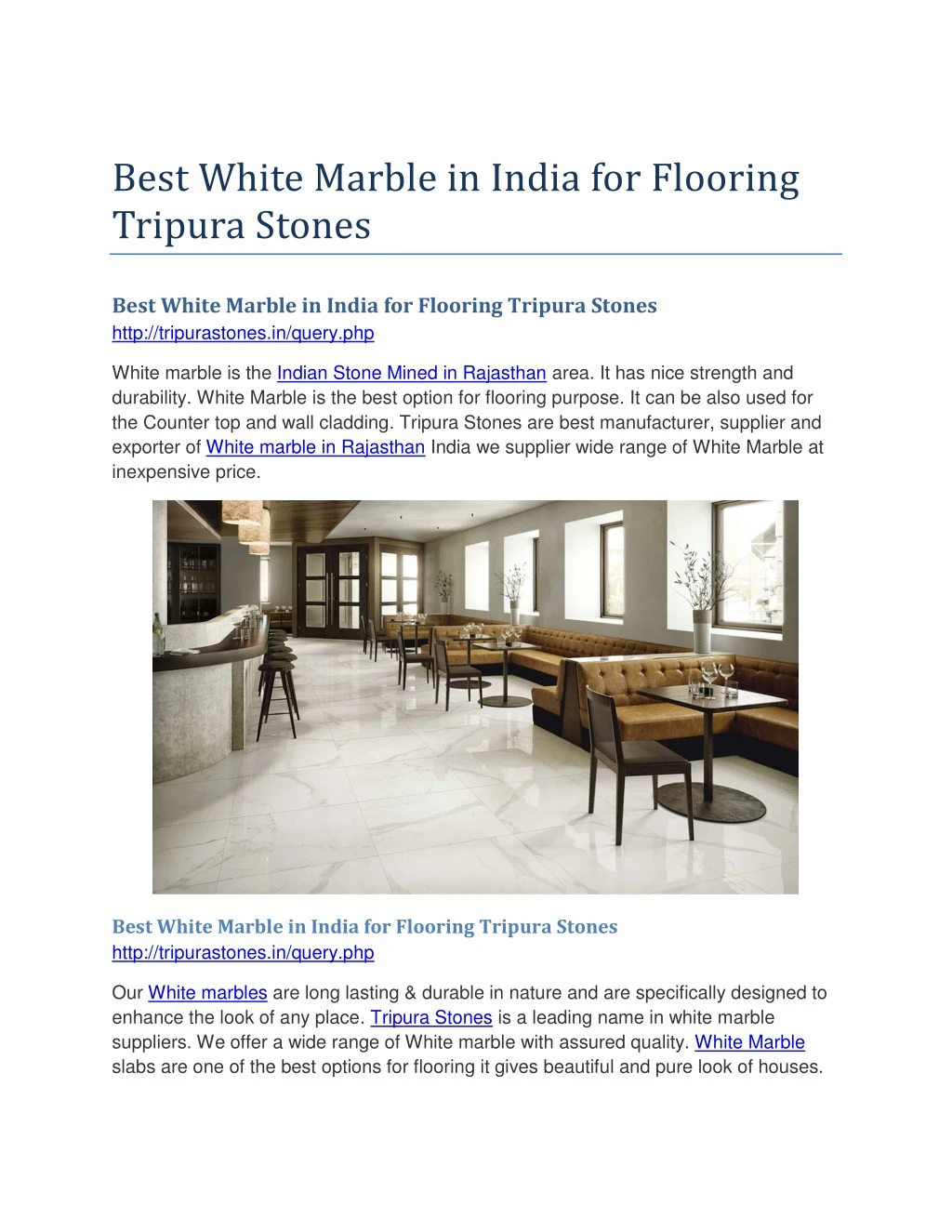 best white marble in india for flooring tripura