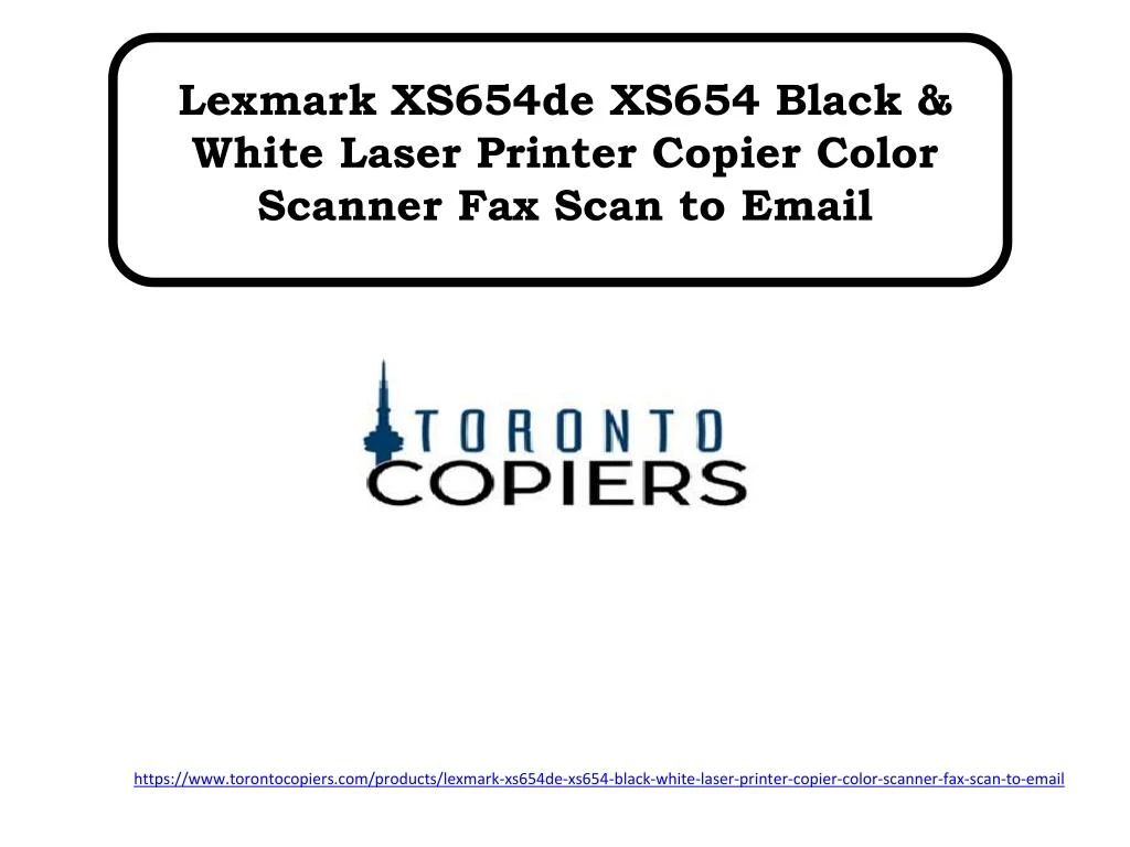 lexmark xs654de xs654 black white laser printer