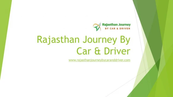 Rajasthan Journey By Car And Driver