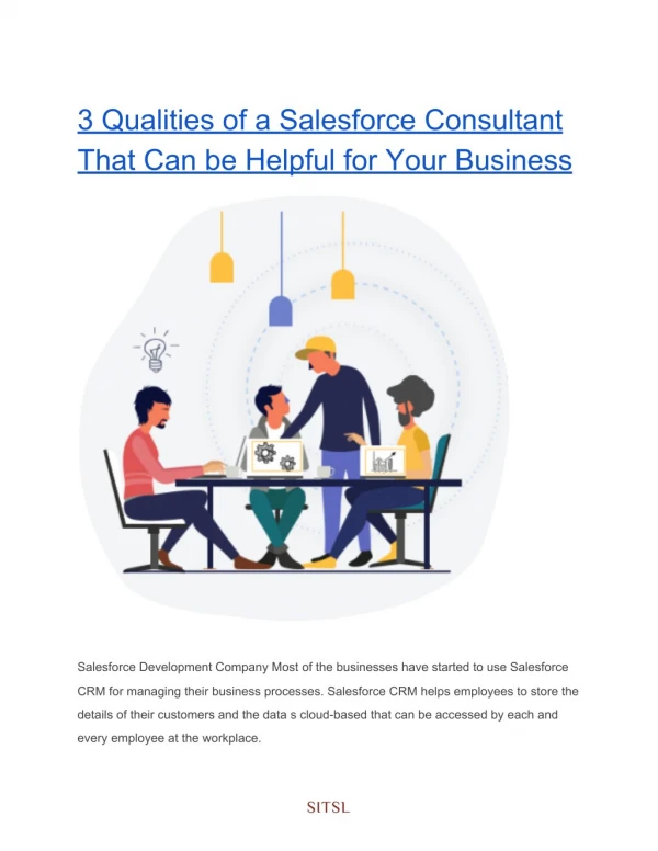 3 Qualities of a Salesforce Consultant That Can be Helpful for Your Business