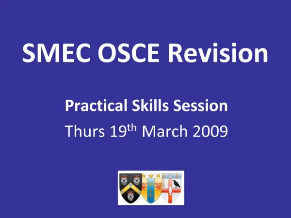SMEC OSCE Revision