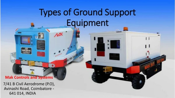 Technology Behind the Ground Support Equipment for Aircraft