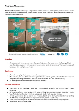 Warehouse Management - slide 1
