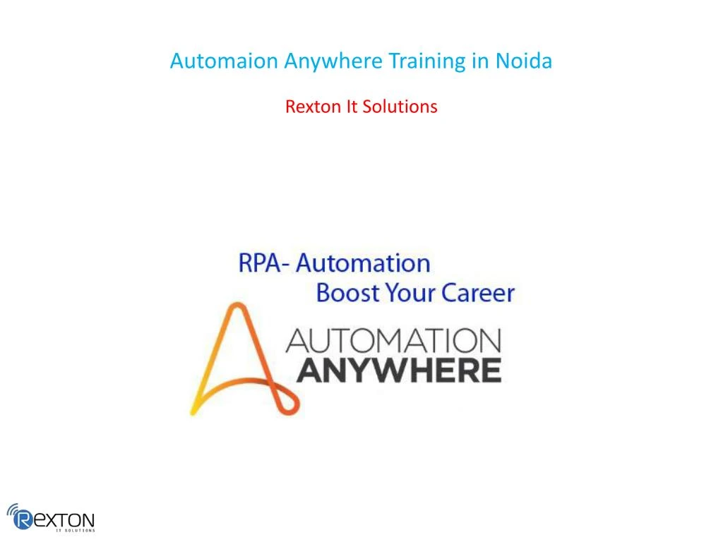 automaion anywhere training in noida