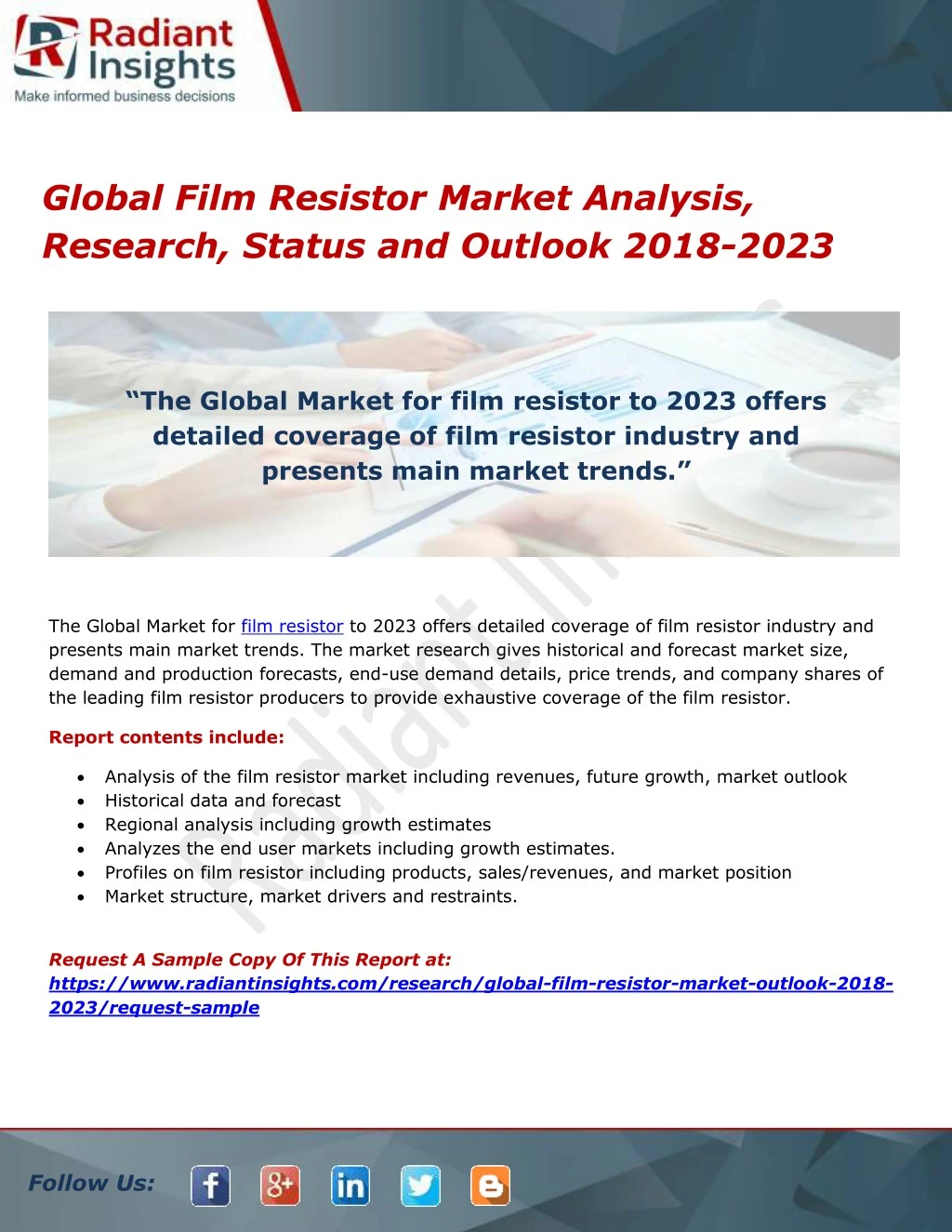 global film resistor market analysis research