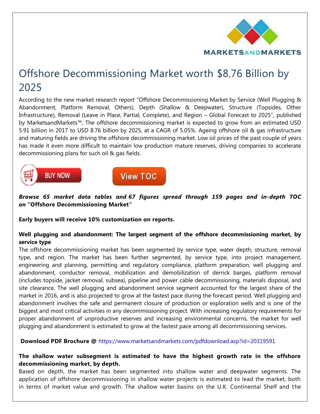 offshore decommissioning market worth