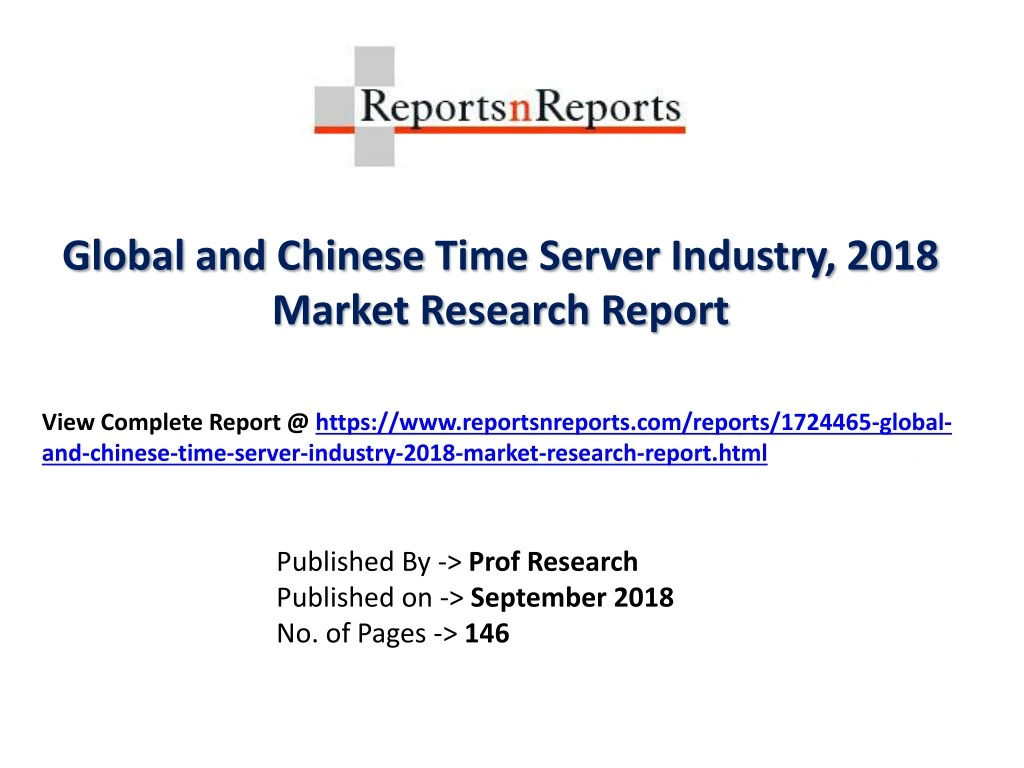 global and chinese time server industry 2018