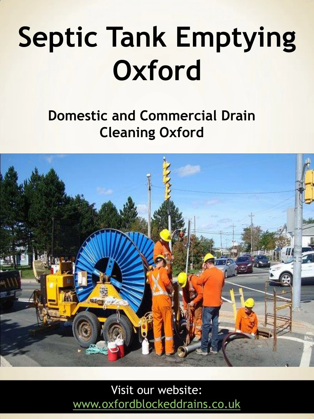 septic tank emptying oxford