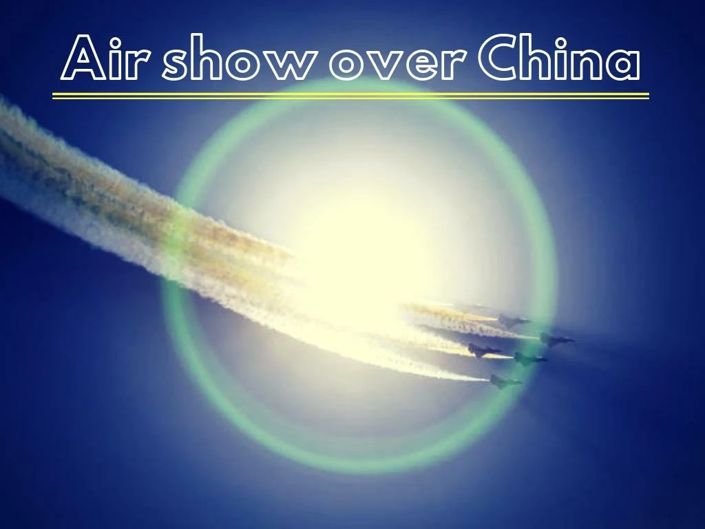 air show over china