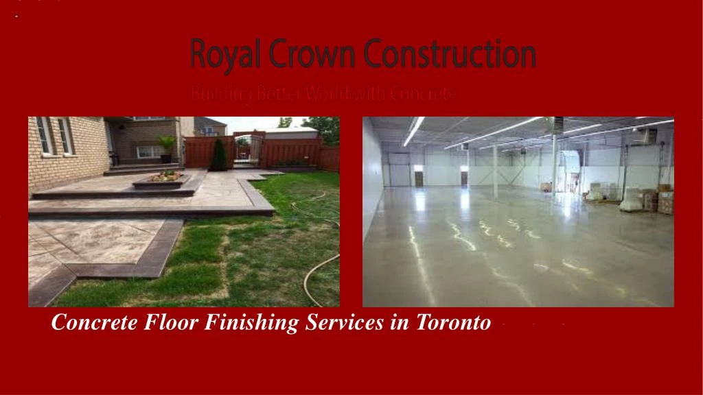concrete floor finishing services in toronto