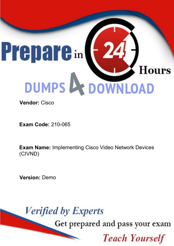 Get Latest Cisco Questions - 2018 210-065 Dumps - Dumps4Download