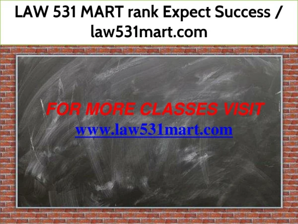 LAW 531 MART rank Expect Success / law531mart.com