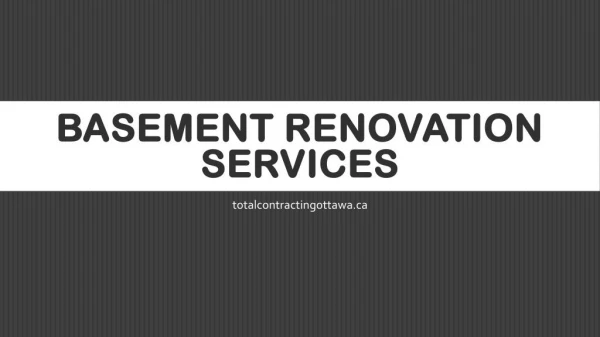 Basement Renovation Services Calgary