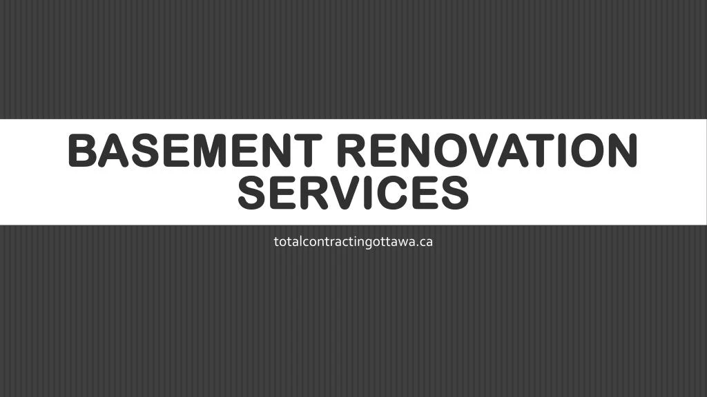 basement renovation services