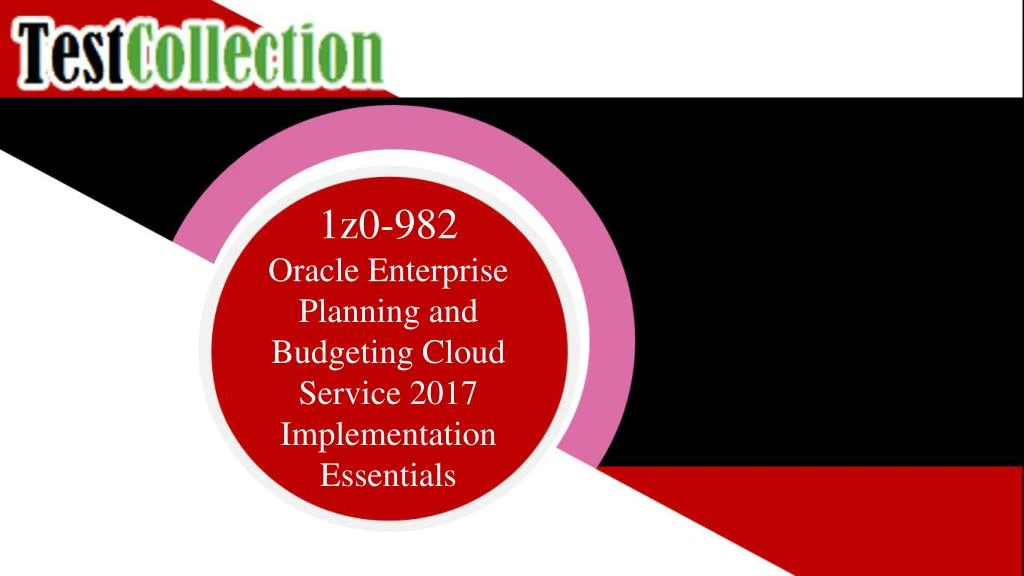 1z0 982 oracle enterprise planning and budgeting